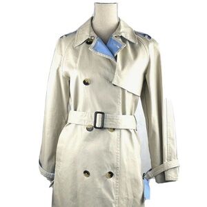 3.1 Phillip Lim Women's Cotton Mid Length Trench Coat Beige Size S/P